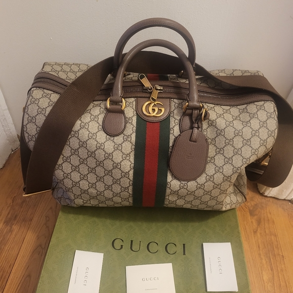 Gucci Handbags - Authentic Gucci Ophidia Medium Duffle Bag